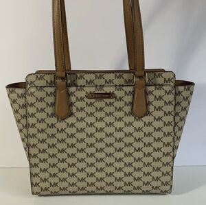Michael Kors Brown Monogram Tote Bag